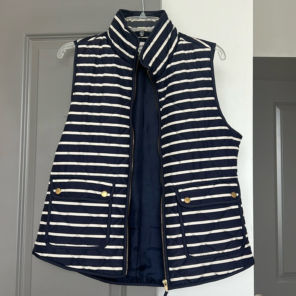Cambridge Dry Goods Navy Striped Vest